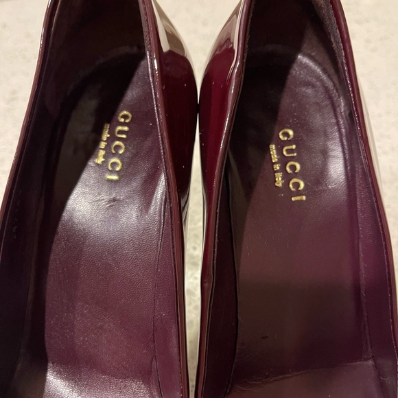 Gucci burgundy patent leather size 7 - Picture 6 of 6